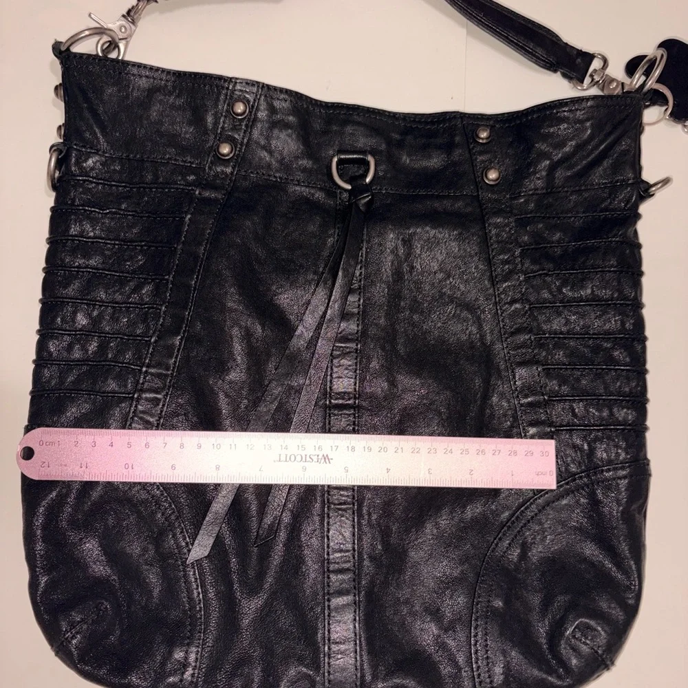Andrew Marc Leather Bag Y2K Big & Stylish Alternative/Emo Cute Statement Purse!